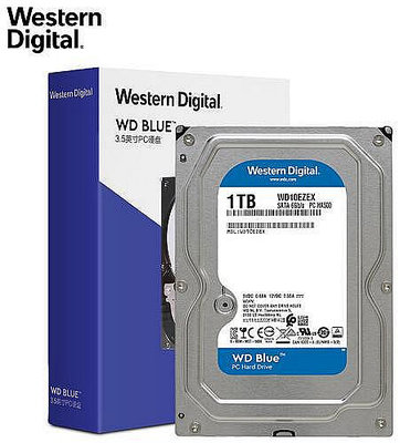 WD/西部數據 WD10EZEX 1T 臺式機存儲西數1TB 單碟藍盤64M 1000G -『殼巴』