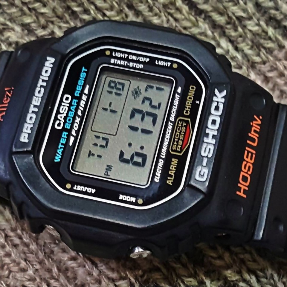 ⚡G-SHOCK⚡】 DW-5600E-1JF FOX FIRE 20BAR 日版法政大学聯名款較罕見