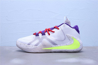 Nike Zoom Freak 1 EP 白紫綠 休閒運動籃球鞋 潮流男鞋 BQ5423-117【ADIDAS x NIKE】
