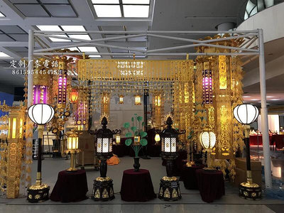 眾信優品 木雕日式真言宗唐密佛具供佛燈1.2米左右寺院裝飾支持定制FX2082