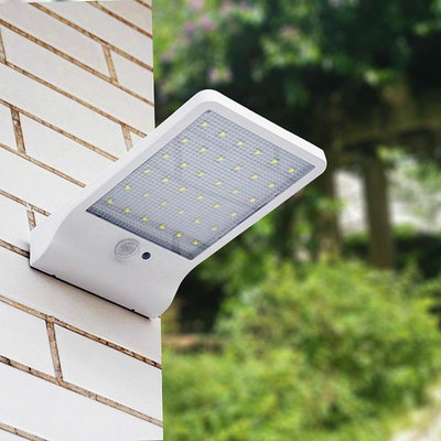 Amazon 新款36LED太陽能燈人體感應壁燈超薄戶外防水庭院農村路燈