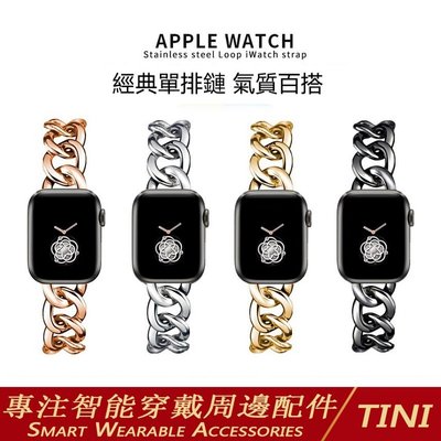單排金屬鏈 APPLE WATCH 蘋果錶帶 適用 iWatch 7代 SE 6 5 4不鏽鋼錶帶 蘋果手錶帶 44mm