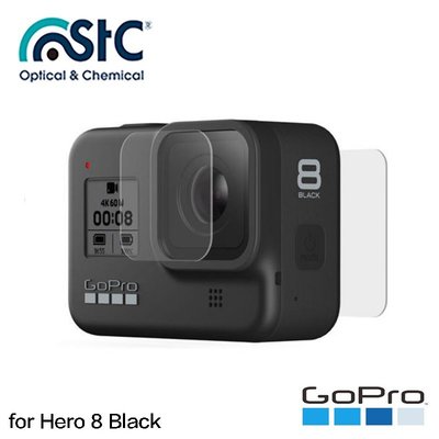 【eYe攝影】現貨 STC for GoPro HERO 8 Black 高透光 9H 強化玻璃鏡頭貼 + 螢幕保護貼