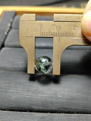 綠幽靈珠徑10mm，重1.58g，純天然綠幽靈珠子散珠單846 水晶 擺件 原石【楚風漢韻】