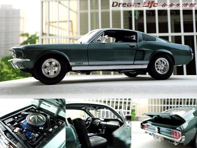 【Maisto 精品】1/18 1967 Ford Mustang GTA 福特 野馬 經典跑車~全新綠色~特惠價~
