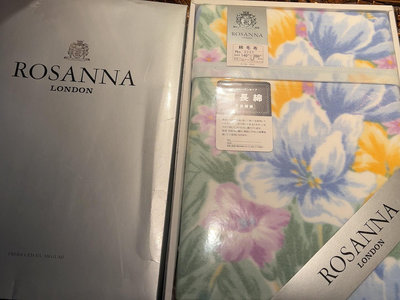 【二手】全新英國品牌rosanna超長纖維棉毛毯，由日本 古董 老貨 收藏 【古物流香】-3651