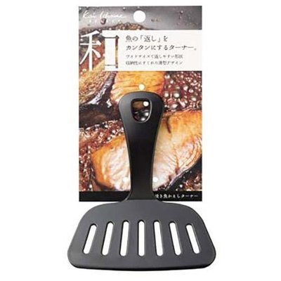 芭比日貨*~日本製 貝印 耐熱 寬版 短柄 煎魚鍋鏟 現貨