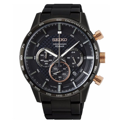 SEIKO 精工 CS 台灣獨賣 賽車計時手錶-45.2mm(SSB361P2/8T63-00L0SD)
