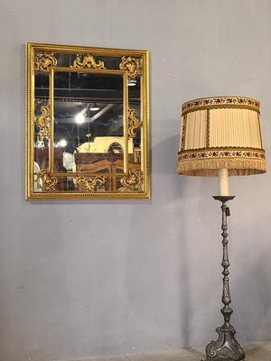 法國 古典 別緻 雕花鏡 玄關鏡 浴室鏡  歐洲老件 MI0139 【卡卡頌  歐洲古董】 ✬