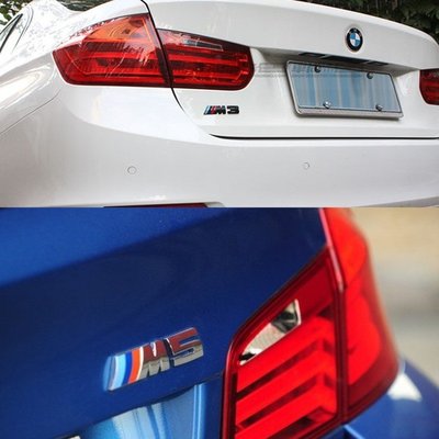 BMW 寶馬M標貼 運動M標誌貼 M1M2 M3 M4M5M6標志 車標貼 葉子板側標 車尾標 車身裝飾貼標