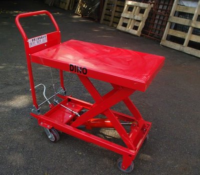 DINO 300KG腳踏式油壓昇降台車/升降台車/油壓拖板車/絞盤/油壓