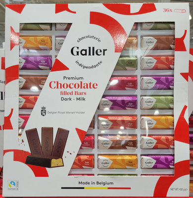 【小如的店】COSTCO好市多代購~Galler 比利時迷你巧克力禮盒(每盒36條/共432g) 140872