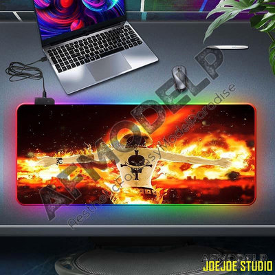 COCO居家小屋One Piece Gaming Mousepad with Box RBG Lightning Glowing 400