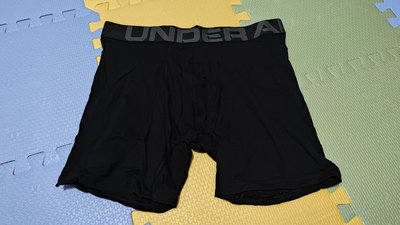 【全新】Under Armour 男子UA Charged Cotton 6" Boxerjock 1327427-233 M 黑 6寸 平口 四角 內褲