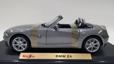 【統一模型玩具店】Maista《BMW：Z4／鐵灰色》 金屬合金車.鐵殼觀賞車.靜態模型汽車 1: 18【缺貨】
