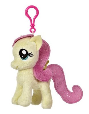 預購 美國帶回 My Little Pony FLUTTERSHY 可愛閃亮黃色柔柔 彩虹小馬玩偶 包包 吊飾 鑰匙圈