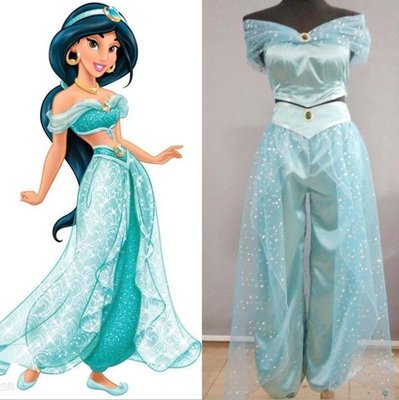 迪士尼阿拉丁神燈cos公主茉莉公主成人兒童cosplay服裝cos女裝