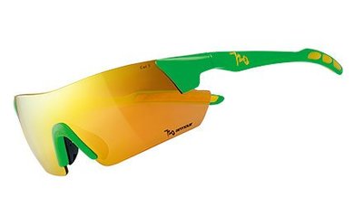 《Fashion-Eyes》720armou KAMIKAZE B369-5 螢光綠 金鍍膜 運動太陽眼鏡