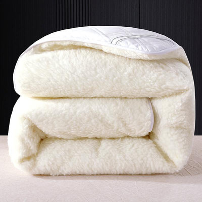 床墊 澳洲羊毛床墊軟墊家用加厚保暖褥子冬季羊羔絨雙人床墊被租房專用~定金-有意請咨詢