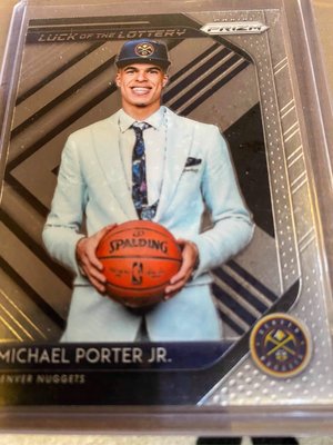 2018-19 Michael porter jr prizm luck of the lottery