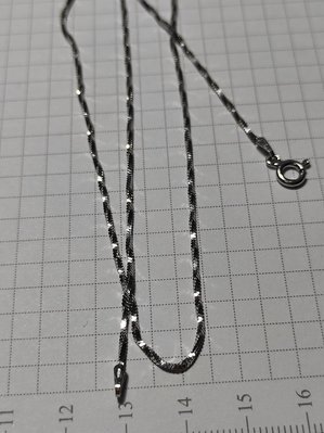 義大利#925純銀項鍊 亮面旋轉蛇鍊 寬約0.2cm / 長40cm