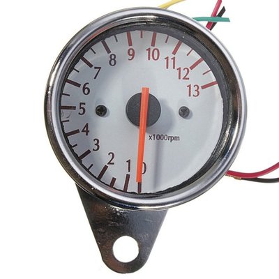 現貨熱銷-機車電子轉速表 改裝電感轉速表指針式白色底盤儀表B717（規格不同價格也不同