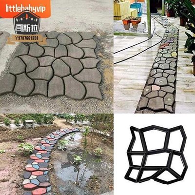 Diy塑料路徑 製造商模具 手動鋪設水泥磚模 混凝土模具 花園人行道 庭院 門口 路徑模具#哥斯拉之家#