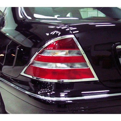 【JR佳睿精品】98-02 Benz S350 S W220 改裝 鍍鉻後燈框 尾燈框 飾條 電鍍 配件 台灣製