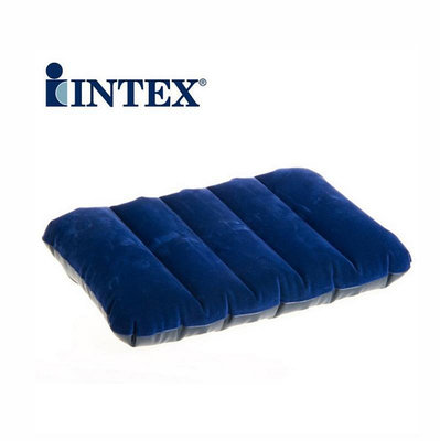 水上設備 游泳 intex68672植絨藍色方形充氣枕 午休枕頭 靠枕 抱枕