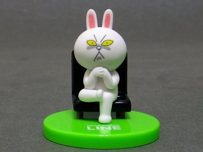 【動漫瘋】轉蛋 扭蛋 LINE 人物收藏型 場景 公仔 娃娃 單售 兔兔 坐椅子上