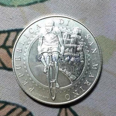 【二手】 歐洲 圣馬力諾 2014年 環賽車手吉諾巴塔利誕辰百年 5歐504 外國錢幣 硬幣 錢幣【奇摩收藏】