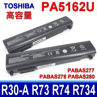 東芝 TOSHIBA PA5162U-1BRS 原廠規格 電池 R30 R30-A PABAS276 PABAS277