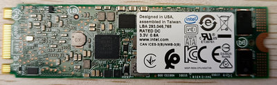 Intel/英特爾  S3520  150G ngff m.2  mlc 固態硬碟