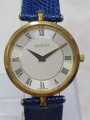 瑞士製 GUCCI 石英腕錶 保證真品