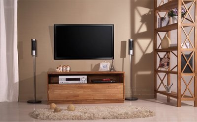INPHIC-現代簡約實木橡木環保免漆擦油單抽小電視櫃