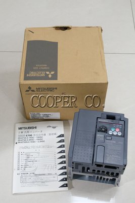 【Cooper.Co】Mitsubishi 三菱FR-E740-3.7KSC NEW變頻器 Inverter 新品 中古