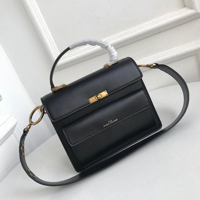 熱款直購#MARC JACOBS the uptown復古公文包單肩斜挎通勤翻蓋手提包 23*12*19cm