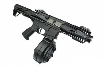 【原型軍品】全新 II G&amp;G ARP 9 三發點放 電子板機 1500發彈鼓版 電動槍 衝鋒槍