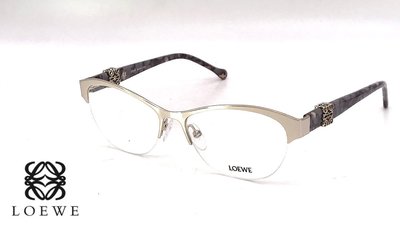 【本閣】LOEWE VLW482 義大利女性精品鈦眼鏡半框 GUCCI風格 光學眼鏡國際精品全新品特價