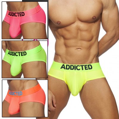 ADDICTED AD951 RING UP NEON MESH BRIEF 【G-Punch】