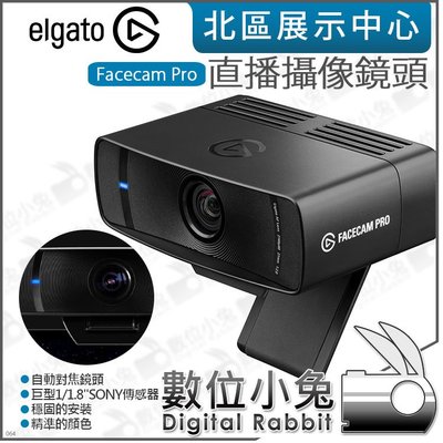 數位小兔【 ELGATO Facecam Pro 直播攝像鏡頭】4K 直播 實況 VLOG 公司貨 視訊