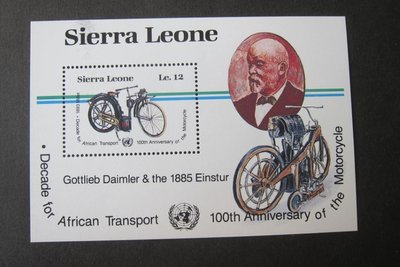 【雲品五】塞拉利昂Sierra Leone Sc 707 Transport MNH 庫號#A04 47838