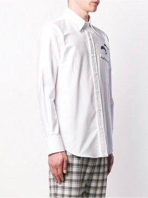 Thom Browne dolphin embroidered shirt