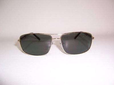 光寶眼鏡城(台南) BLACK EAGLE* 偏光太陽眼鏡*雙槓方款,舒適彈簧腳*PL270 C2,金框綠色片