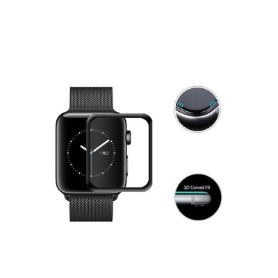 【曲面全膠鋼化】Apple Watch Series 3代 / 38mm 42mm 手錶 滿版 鋼化 強化玻璃保護貼
