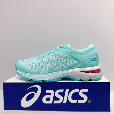 ASICS GEL-KAYANO 25 女生 藍綠色 透氣 緩震 慢跑鞋 1012A026-402