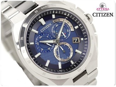 CITIZEN 星辰錶 手錶 ATTESA 系列 Eco-Drive 光動能電波時計 生日 禮物 AT3010-55L