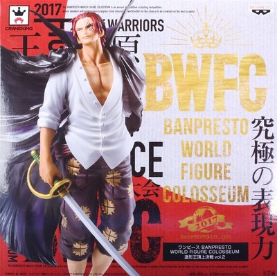 日本正版 景品 海賊王 航海王 BWFC 造型王頂上決戰 vol.2 紅髮 傑克 普通色 一般色 模型 公仔 日本代購