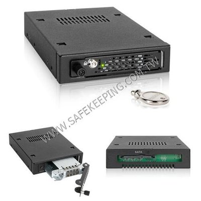 MB491SKL-B 2.5吋SATA/SAS HDD SSD轉3.5吋裝置空間 鑰匙鎖 MB491 硬碟抽取盒