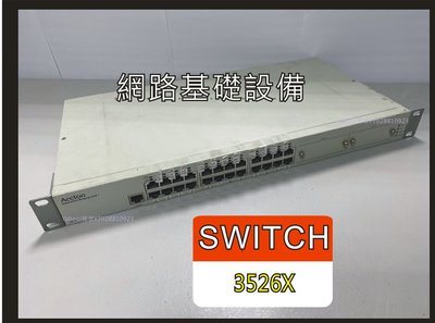 【公司戶清理倉庫 出清】交換器 Accton 3526X 24 + 光纖 Switch【GX22CEP415】